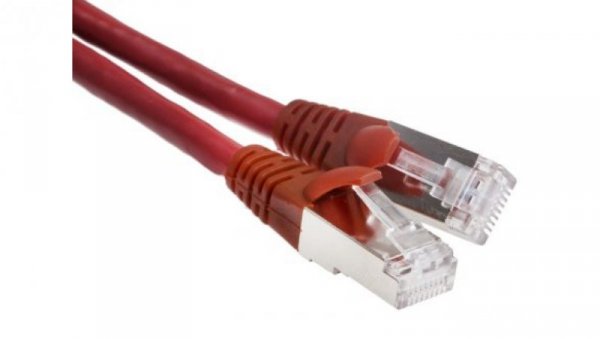 Kabel kat. 5e U/UTP Czerwony 3m