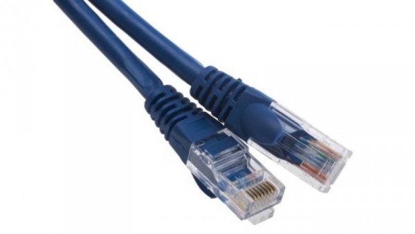 Kabel kat. 5e U/UTP Niebieski 1m