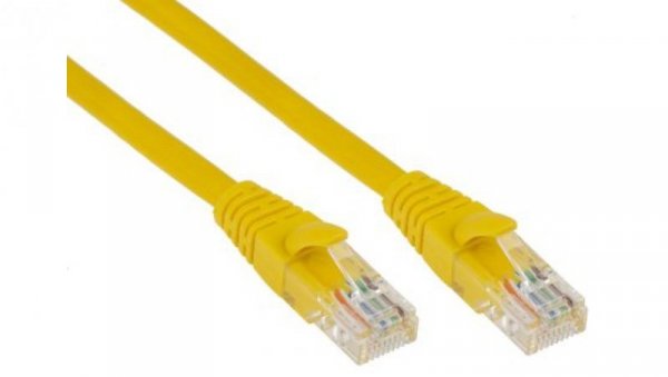 Kabel kat. 5e U/UTP Żółty 3m