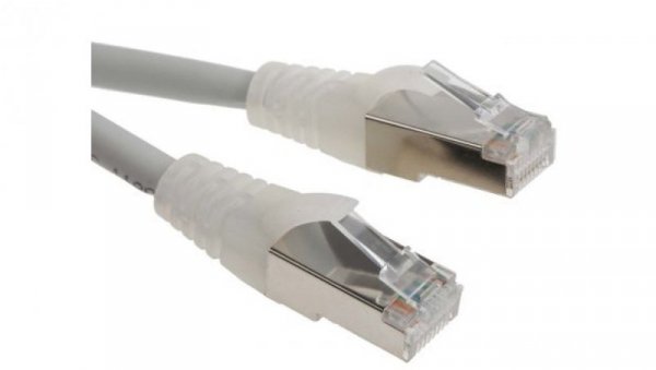 Kabel kategorii 6, Szary, Wtyk RJ45/męski RJ45dł.: 3m, mat. koszulki: LSZH