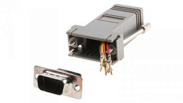 Adapter do złączy RJ, Gniazdo RJ45/9-stykowa wtyczka D