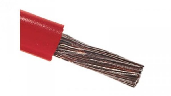 Kabel trzynormowy PCW, dł. 100m 10 mm², 75 A, 600 V, Maximum of +105 C Czerwony Zgodność z trzema normami, RS PRO