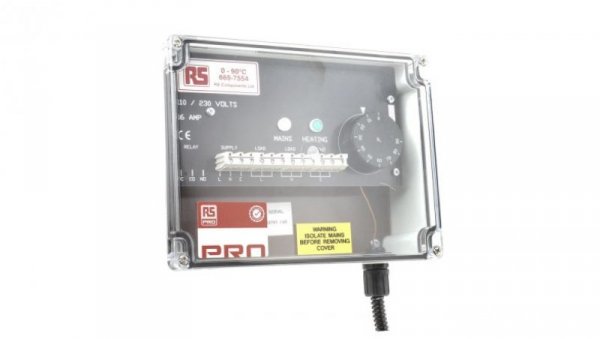 Termostat grzewczy 200 x 75 x 150mm, RS PRO