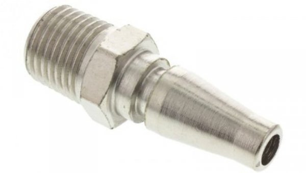 Szybkozłączka pneumatyczna, materiał Mosiądz, stal, złącze R 1/4 męskie, RS PRO Rectus 17, Schrader NW5