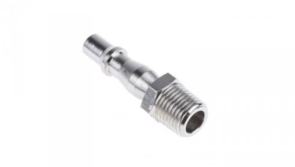 Szybkozłączka pneumatyczna, materiał Mosiądz, złącze R 1/4 męskie, RS PRO PLC 60, Rectus 19