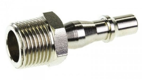Szybkozłączka pneumatyczna, materiał Mosiądz, złącze R 3/8 męskie, RS PRO PLC 60, Rectus 19