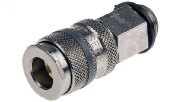 Szybkozłączka pneumatyczna, materiał Mosiądz, złącze R 3/8 męskie, RS PRO CEJN 310, Forster, Hansen 3000, Parker PBF