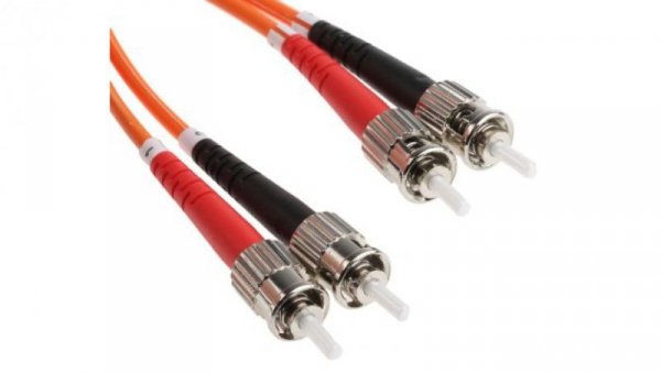 Kabel światłowodowy, średnica: 62.5/125μm, OM1 Wielomodowy, Pomarańczowy, ST / ST