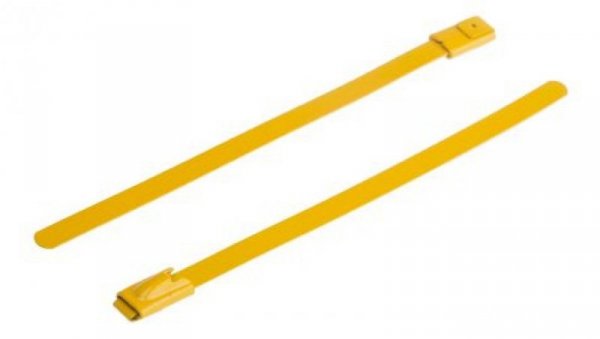 Opaska kablowa 100mm 4.6 mm Stal nierdzewna z powłoką poliestrową 100 sztuk RS PRO