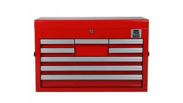 Szafka na narzędzia, 8-szufladowa, 660 x 307 x 427mm, materiał: Stal, RS PRO