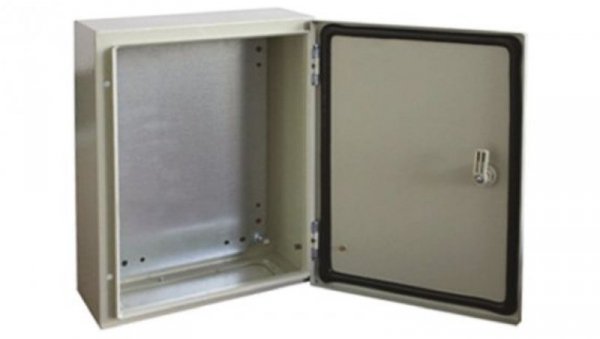 Szafka ścienna rozdzielcza RAL 7032, materiał: Stal, IP66, 400 x 300 x 150mm, RS PRO