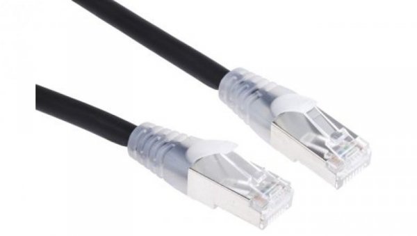 Zespół kablowy kategorii 6a Czarny S/FTP RS PRO