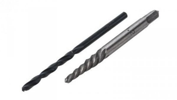 Wykrętarka do śrub, l. elementów: 2, w zestawie: Nr 2, 3.3 mm, Stal