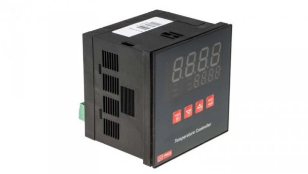 Regulator temperatury PID panelowy 3-wyjściowy, Uz 230 V AC, 0 → +50 C, 96 x 96mm, Wł./Wył., P, PD, PI,