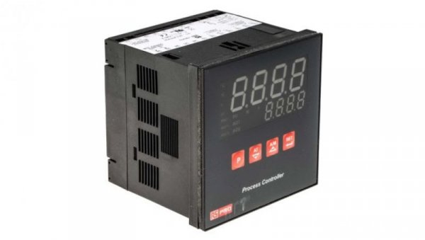 Regulator temperatury PID panelowy 3-wyjściowy, Uz 100→ 240 V prądu zmiennego, 0→ +50 C., 96 x 96mm,
