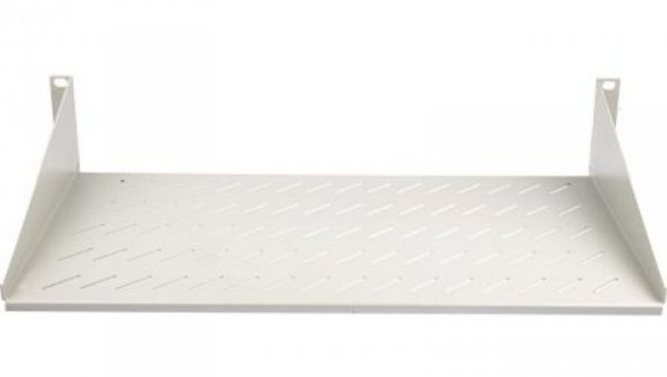 Pólka szafy serwerowej, 2U, typ: Półka wspornika, maks. obciążenie: 25kg, Stal, Szary