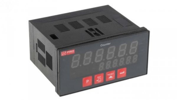 Licznik impulsów LED 6-cyfrowy 24 V RS PRO