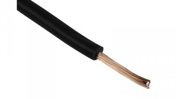 Jednożyłowy kabel sterowniczy CSA 1,5 mm², Maks. +70C 1000 V Czarny, RS PRO