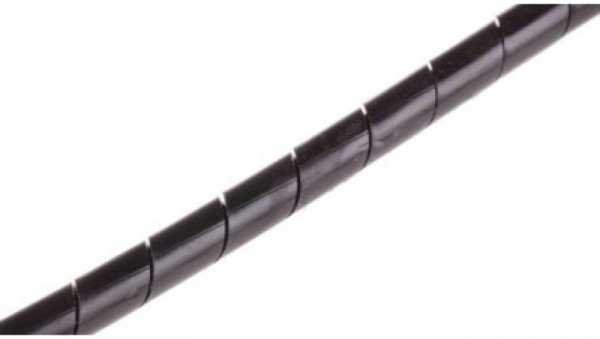 Opaska spiralna, Ø , Ø Maximum of 3mm, -50 → +50 C, materiał: Polietylen, kolor: Czarny, RS PRO