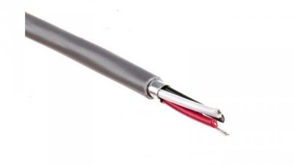 Wielożyłowy kabel przemysłowy Ekranowany 3 0,22 mm² 1 A 300 V Polichlorek winylu PVC 4mm 100m RS PRO