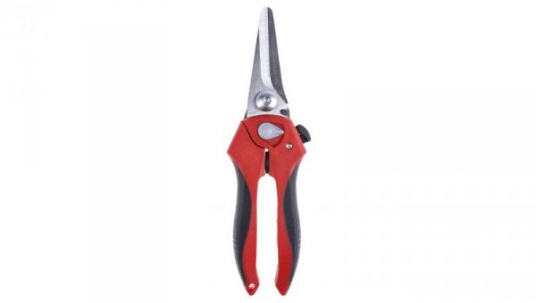 Nożyce do blachy, dł.: 205 mm, Prosty, materiał cięcia: Drut miękki 2,5 mm, tektura, sznur, kołek prowadzący, linka,