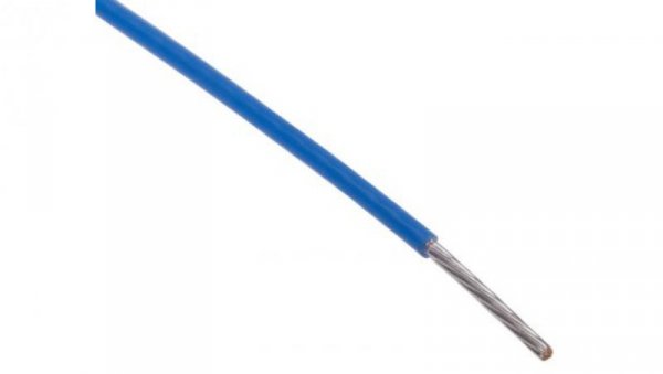 Przewód do urządzeń PTFE PTFE Niebieski, 100m 0,08 mm² 7/0,12 mm, 300 V, -75→ +200 C., Ø 0.71mm, RS PRO BS3G210
