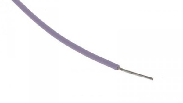 Przewód do urządzeń PTFE PTFE Fioletowy, 100m 0,34 mm² 19/0,15 mm, 300 V, -75 → +200C, Ø 1.1mm, RS PRO BS3G210