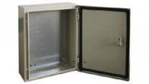 Szafka ścienna rozdzielcza RAL 7032, materiał: Stal, IP66, 600 x 700 x 200mm, RS PRO