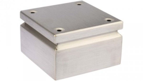Puszka elektroinstalacyjna, 150 x 150 x 80mm, IP66, kolor Niemalowany, materiał Stal nierdzewna, 0-wejściowa, RS PRO