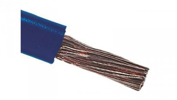 Kabel trzynormowy PCW, dł. 100m 6 mm², 53 A, 1 kV, Maks. +105C Ciemnoniebieski Zgodność z trzema normami, RS PRO