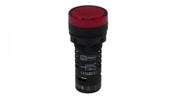 Lampka kontrolna w komplecie z układem testowym, Ø 22mm, IP65, RS PRO