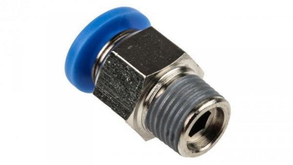 Adapter gwintowany prosty gwint – rura, 10 barów