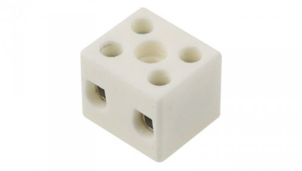 10mm² Złącze wtykowe do druku Biały 2-żyłowe, Wkręcane, 450 V