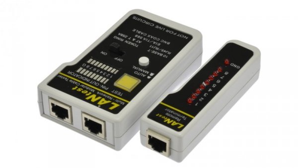 Tester kabli sieciowych RJ45/BNC NEKU auto/manual