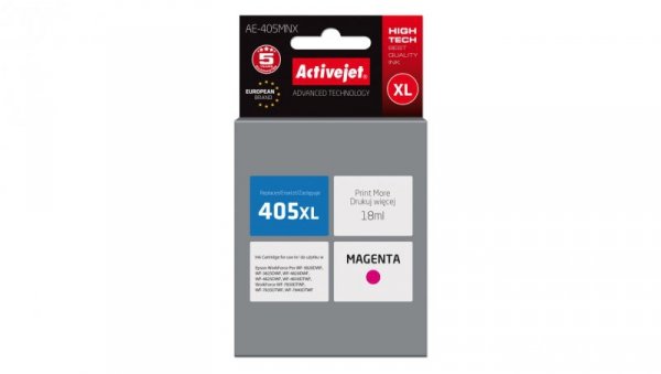 Tusz Activejet AE-405MNX (zamiennik Epson 405XL C13T05H34010 Supreme 18ml czerwony)