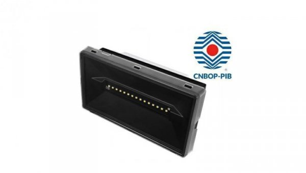 Intelight Oprawa ewakuacyjna / awaryjna VELLA led 125 ECO SO 3H SA MT IP65 93672 BLK czarna