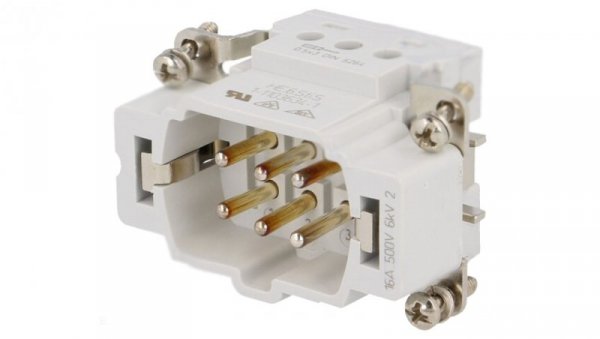 Złącze HDC męskie 6pin 250V HTS-1-1103634-1