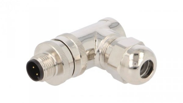 Złącze okrągłe M12 męskie kątowe ekranowane 4pin 250V PG7 T4113011041-000