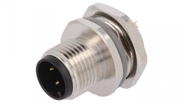 Złącze okrągłe M12 męskie proste do lutowania 3pin 250V T4132012031-000