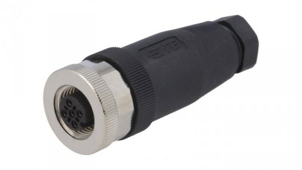 Złącze okrągłe M12 żeńskie nieekranowane proste 4pin 250V PG7 T4110001041-000