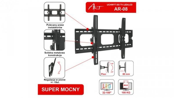 UCHWYT DO TV LCD/LED 32-100 100KG AR-08 ART
