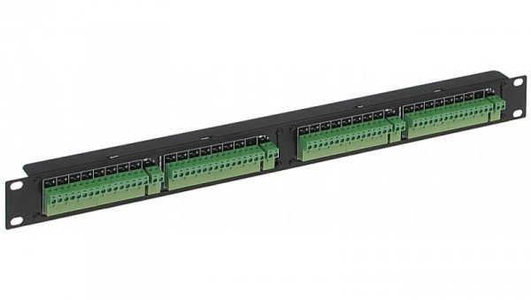 Dystrybutor zasilania (łączówka, rozgałęźnik) 4-we/32-wy max.24VDC 5A bezpiecznik 32x0,75A Rack 19 LZ-32/POL/R19