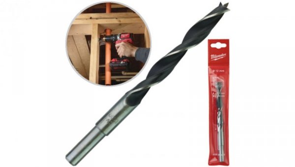 Wiertło do drewna świder 12x96/151mm MILWAUKEE