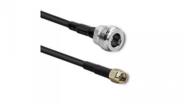 Qoltec Kabel koncentryczny RG58 N Żeński RP-SMA Męski 1m