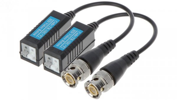 Transformator do przesyłania sygnału wideo po skrętce AHD, HD-CVI, HD-TVI, CVBS, 4K UHD TR-1DL*P2