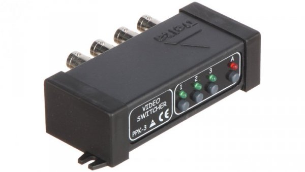 Przełącznik kamer CCTV 3-we / 1-wy AHD, HD-CVI, HD-TVI PPK-3