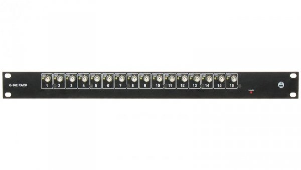Gniazdo dystrybucyjne 16x BNC video CVBS - PAL / NTSC G-16E-RACK Rack 19”