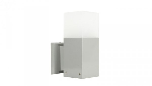 Kinkiet zewnętrzny Cube CB-K AL, E27 max 20W, kolor srebrny, 0438621