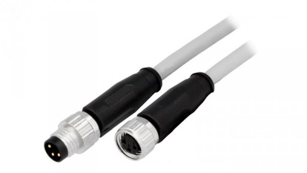 Złącze M8 męsko-żeńskie proste 0,5m 3pin 21348081380005