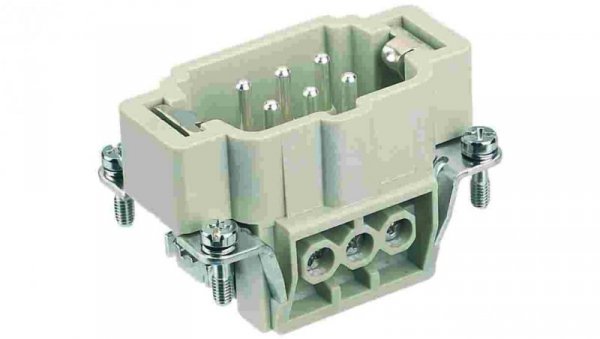 Złącze HAN prostokątne męskie 6pin 16A 90V 09360062601